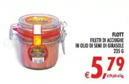 Deco Supermercati Flott filetti di acciughe in olio di semi di girasole offerta