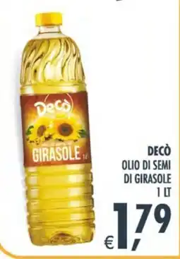 Deco Supermercati Decò olio di semi di girasole offerta