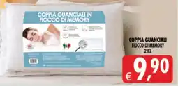 Deco Supermercati Coppia guanciali in fiocco di memory offerta