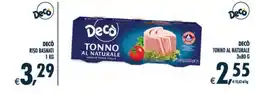 Deco Supermercati Decò tonno al naturale offerta