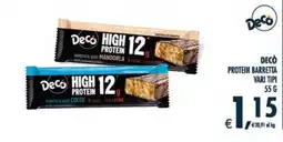 Deco Supermercati Deco protein barretta vari tipi offerta