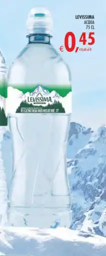 Deco Supermercati Levissima acqua offerta