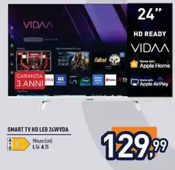 Unieuro Ioplee Smart TV HD LED 24WVDA Vidaa offerta