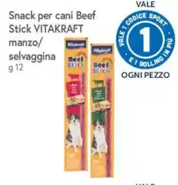 A&O Snack per cani Beef Stick VITAKRAFT manzo/selvaggina offerta