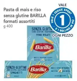 A&O Pasta di mais e riso senza glutine Barilla offerta