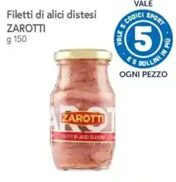 A&O Filetti di alici distesi Zarotti offerta