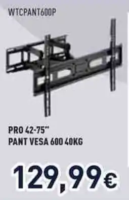 Unieuro Pro 42-75" pant vesa 600 40kg offerta