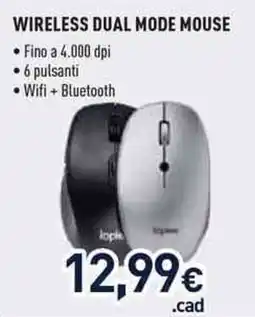 Unieuro Wireless dual mode mouse Logitech offerta