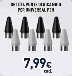 Unieuro Punte di ricambio per universal pen offerta