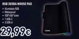 Unieuro RGB 3 USB A mouse pad offerta