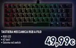 Unieuro Tastiera meccanica rgb a filo offerta