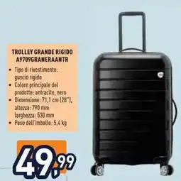 Unieuro Trolley grande rigido offerta