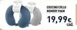 Unieuro Cuscino collo memory foam offerta