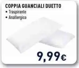 Unieuro Coppia guanciali Duetto offerta