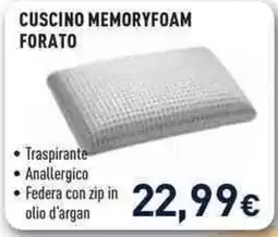 Unieuro Cuscino memoryfoam forato offerta