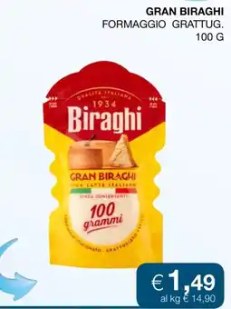 In Coop Gran Biraghi formaggio grattug. offerta