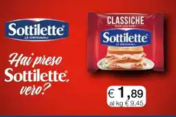 In Coop Sottilette classiche offerta