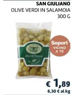 In Coop San Giuliano olive verdi in salamoia offerta