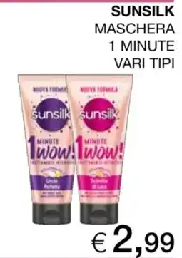 In Coop Sunsilk maschera 1 minuto vari tipi offerta