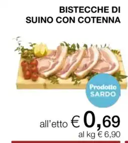 In Coop Bistecche di suino con cotenna offerta