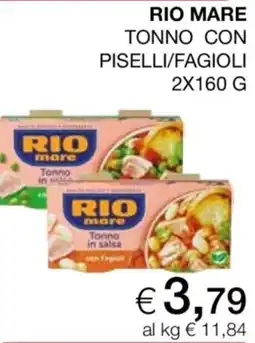 In Coop Rio mare Tonno con piselli/fagiolì offerta