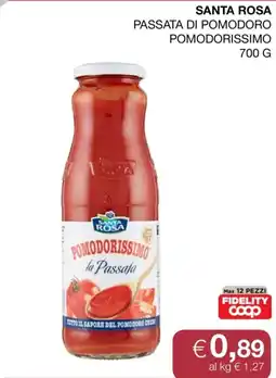 In Coop Santa Rosa Passata di pomodoro Pomodorissimo offerta