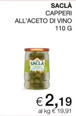 In Coop Capperi all'aceto di vino Saclà offerta
