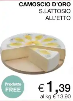In Coop Camoscio d'oro s.lattosio all'etto offerta