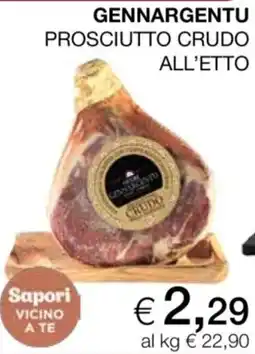 In Coop Prosciutto crudo all'etto Gennargentu offerta