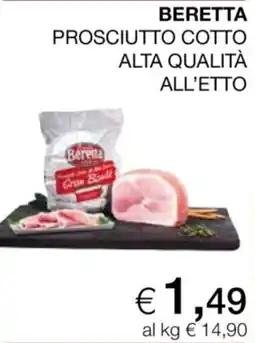 In Coop Prosciutto cotto Beretta offerta