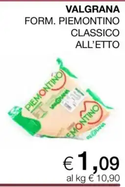 In Coop Valgrana form. piemontino classico offerta