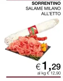 In Coop Salame milano all'etto offerta