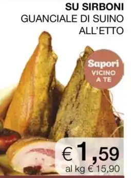 In Coop Su Sirboni Guanciale di suino offerta