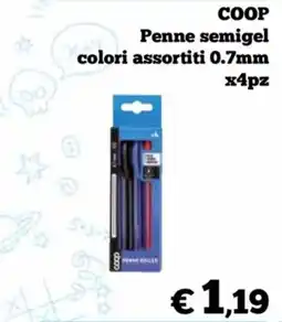 In Coop COOP Penne semigel offerta
