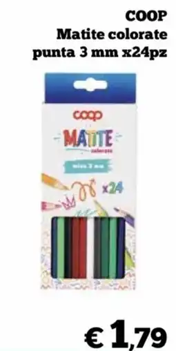 In Coop Coop matite colorate offerta