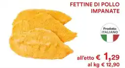 In Coop Fettine di pollo impanate offerta