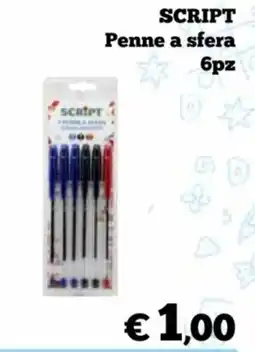 In Coop Script Penne a sfera offerta