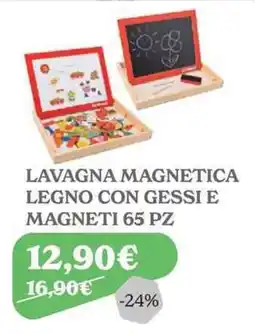 Iperbimbo Lavagna magnetica legno con gessi e magneti offerta
