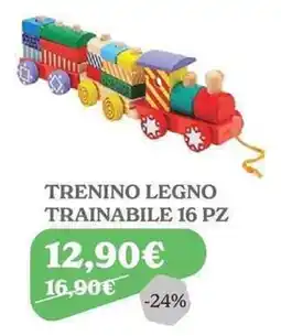 Iperbimbo Trenino legno trainabile offerta