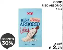 In Coop Coop riso arborio offerta