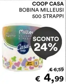 In Coop Bobina milleusi Casa Coop offerta