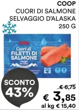 In Coop Cuori di filetti di salmone offerta