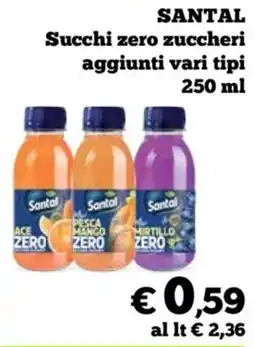 In Coop Succhi zero zuccheri Santal offerta
