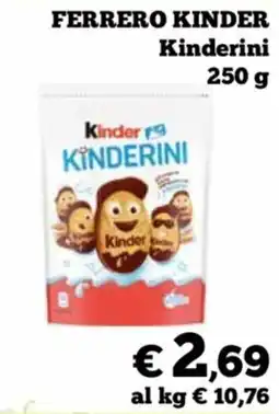 In Coop Ferrero Kinder Kinderini offerta