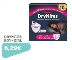 Iperbimbo Huggies DryNites Mutandine assorbenti per la notte offerta