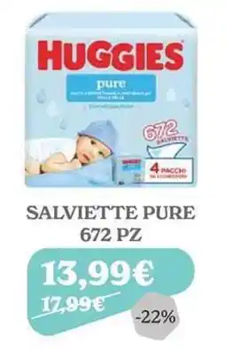 Iperbimbo Salviette pure Huggies offerta