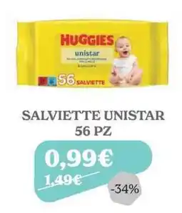 Iperbimbo Huggies salviette unistar offerta