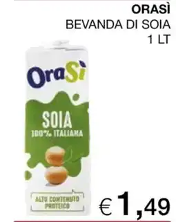 In Coop OraSi bevanda di soia offerta