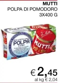 In Coop Polpa di pomodoro Mutti offerta