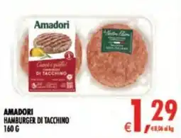 Deco Supermercati Amadori hamburger di tacchino offerta